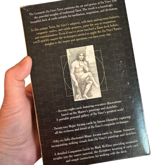Da Vinci Tarot Deck and Book Set OOP HTF Deck & Cards - Picture 2 of 5